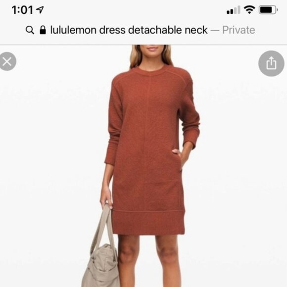 LULULEMON ON REPEAT LONG SLEEVE SWEATER DRESS 10 - Picture 4 of 12